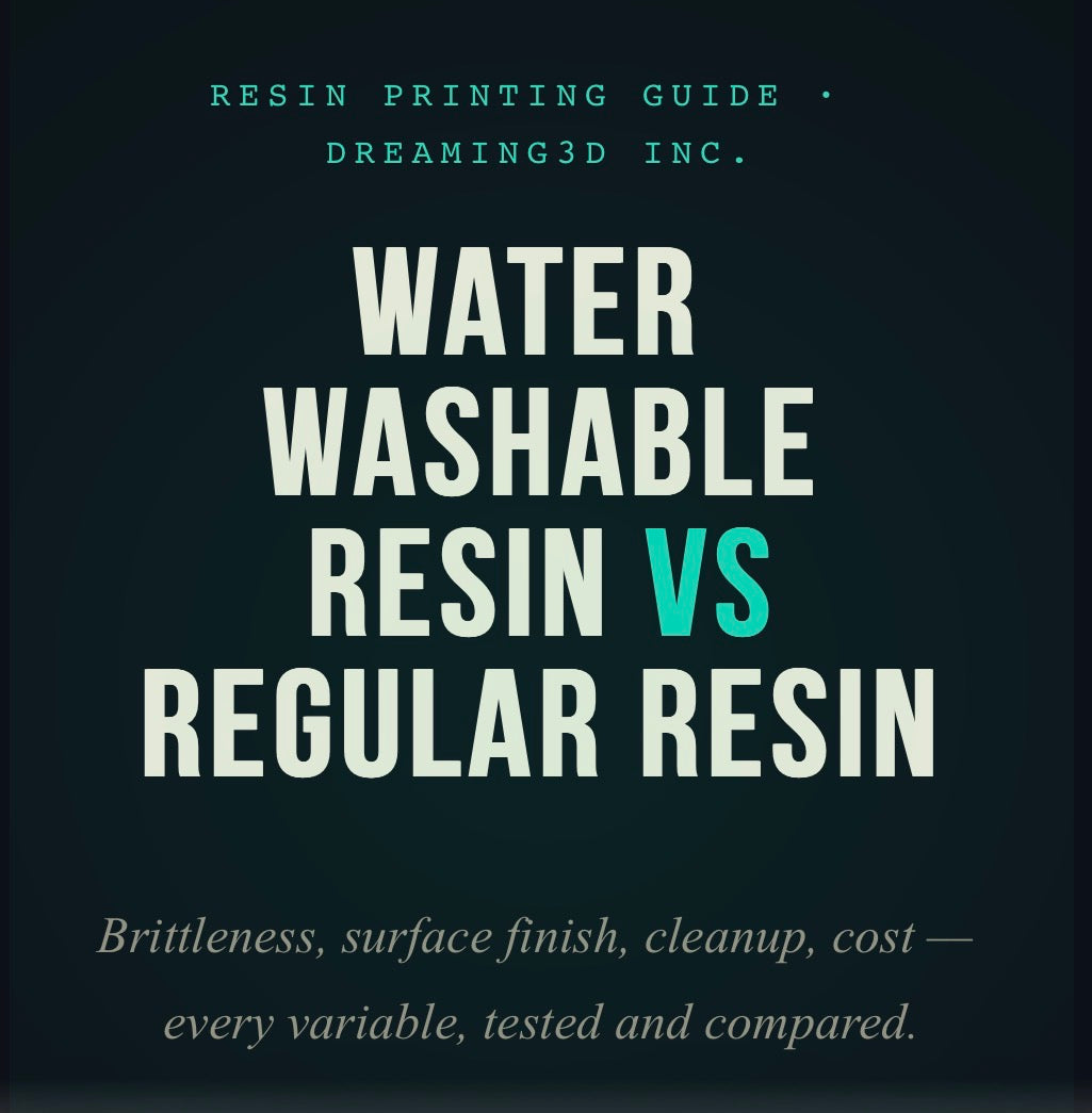 Water Washable Resin VS Regular Resin
