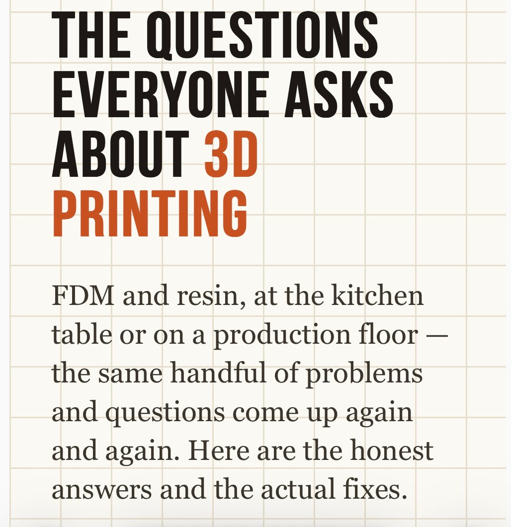 The Questions Everyone Asks About 3D Printing