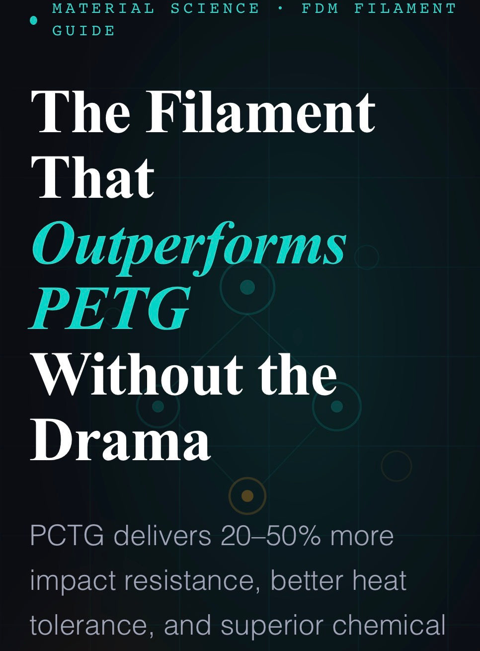 The Filament That Outperforms PETG Without the Drama