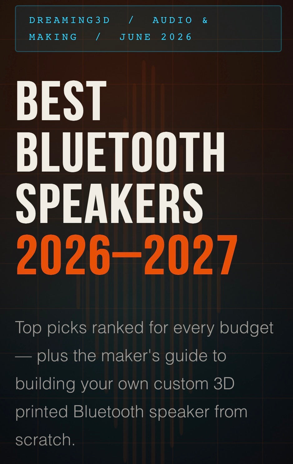 Best Bluetooth Speakers 2026–2027