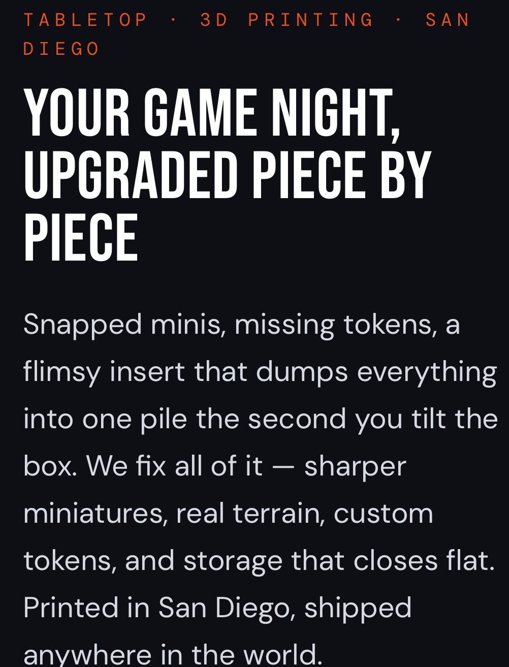 Your Game Night, Upgraded Piece by Piece