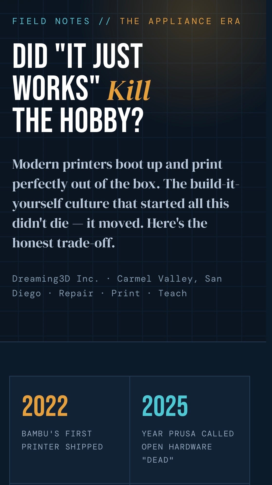 3D printers that just work out of the box