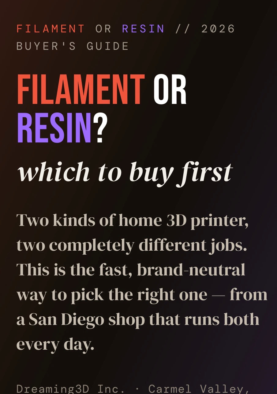 Filament or Resin?