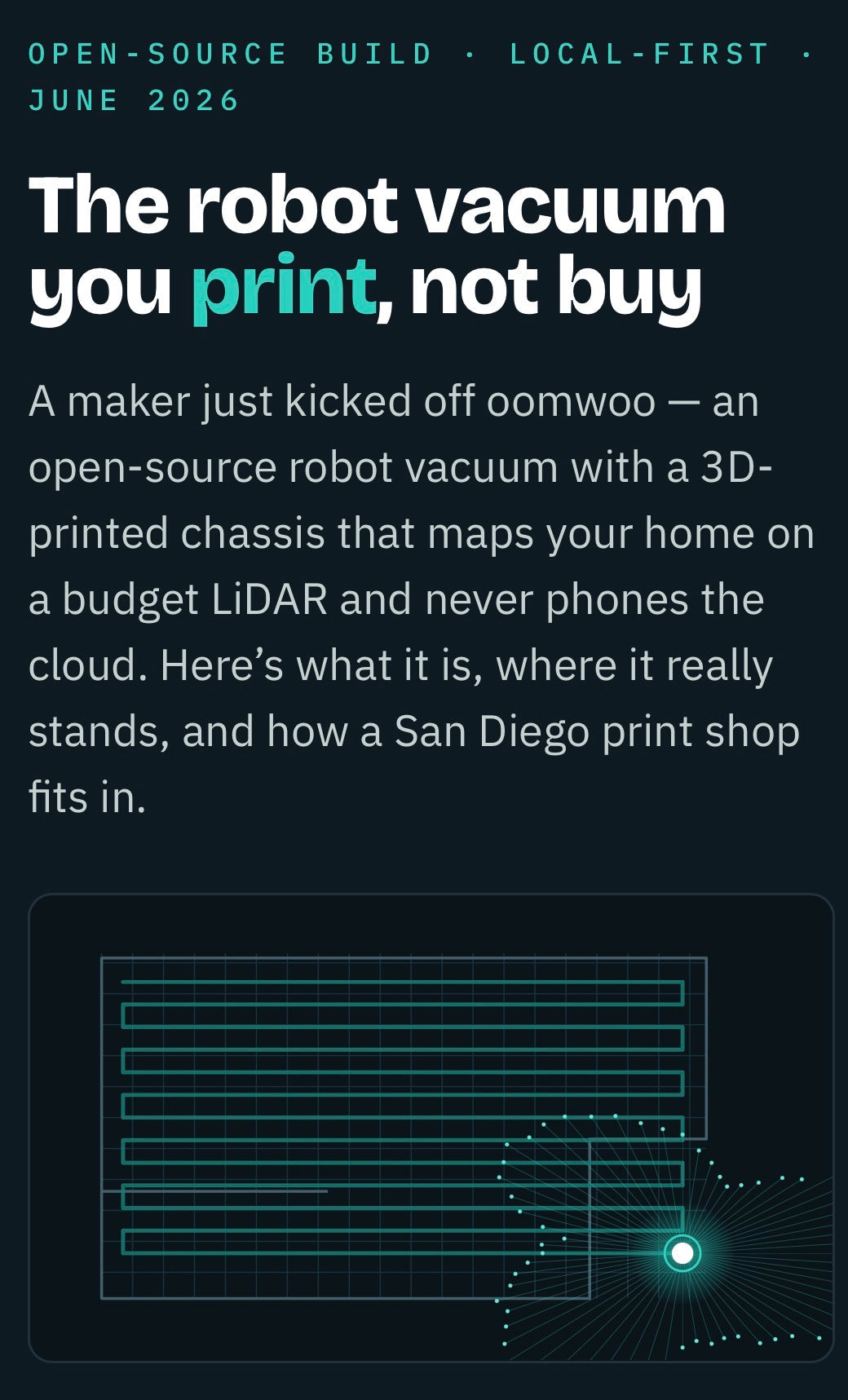 The robot vacuum you print, not buy
