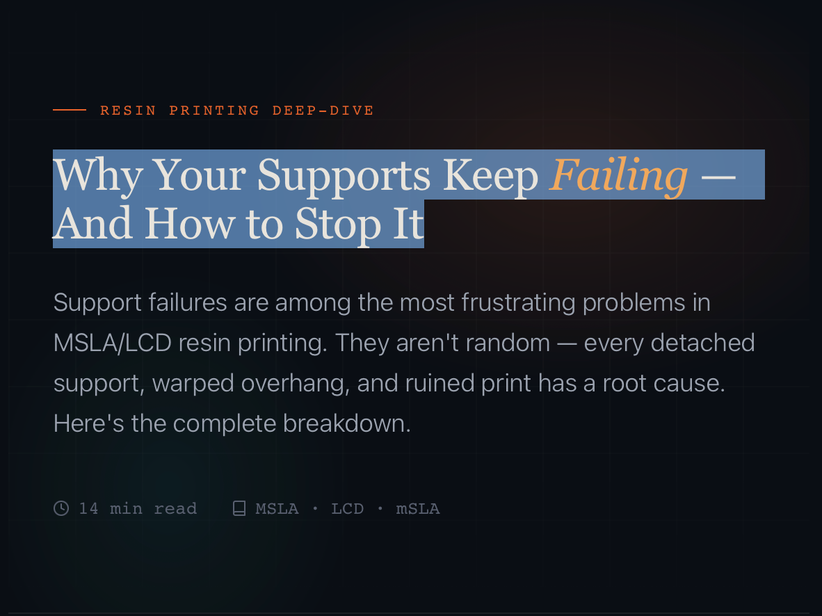Why Your Supports Keep Failing — And How to Stop It