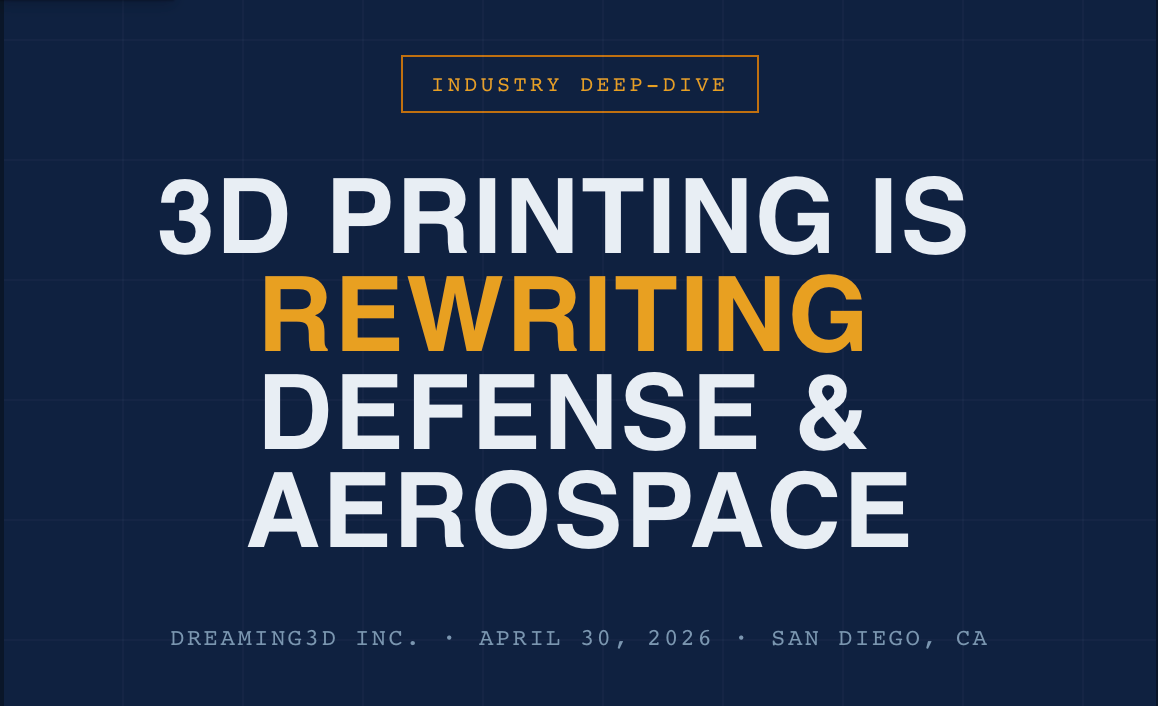 3D Printing is Rewriting Defense and Aerospace