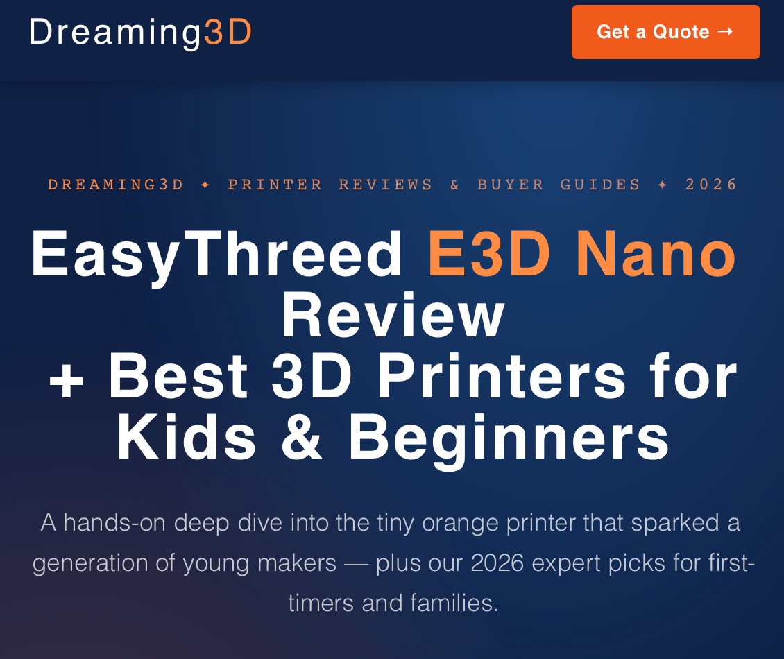 Best 3D Printers for Kids & Beginners 2026