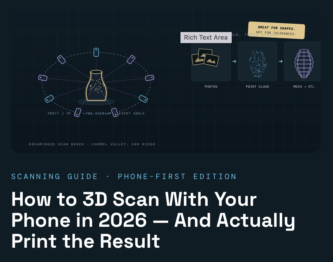 How to 3D Scan With Your Phone in 2026 — And Actually Print the Result