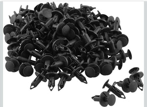 8mm(5/16") Hole Plastic Rivets Fastener Push Clips for Car Auto Fender Bumper Body Panels, 120Pcs