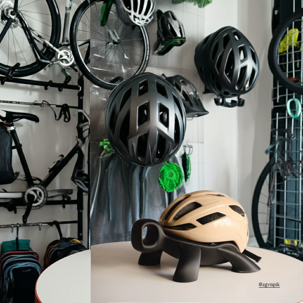 Turtles Bike Helmet Holder side view — available in 13 colors