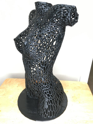 Female Torso Art Matrix Sculpture