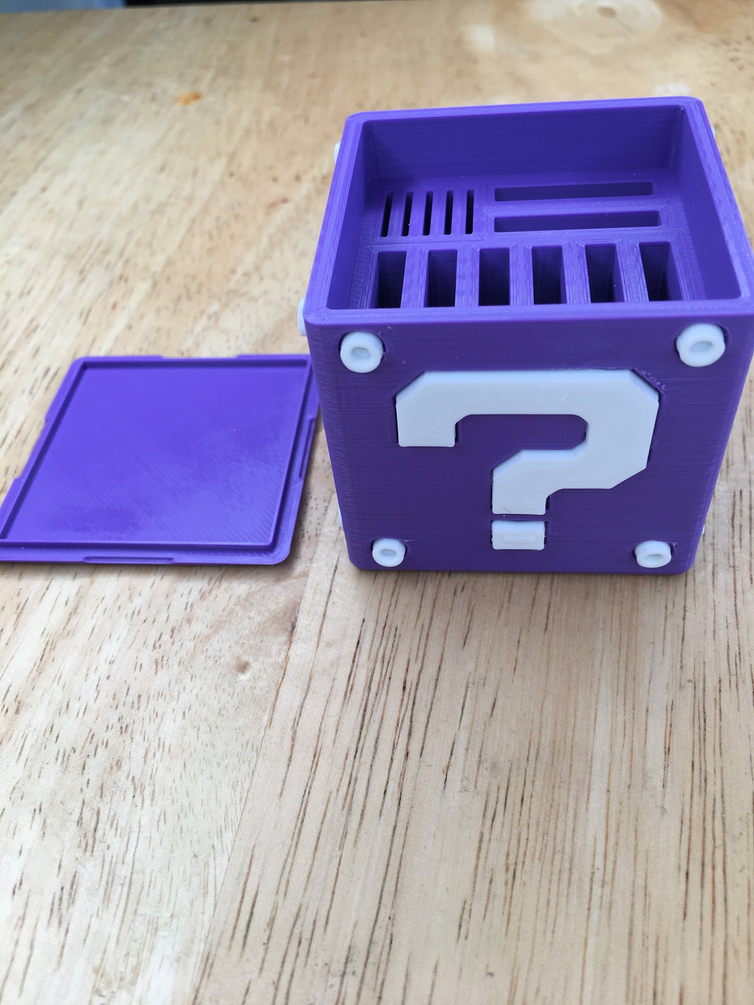 Nintendo Switch Mario Inspired Question Block Game Storage Holder