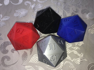 D20 Dice Holder with Magnetic Lid, 3D Printed Dungeons And Dragons Accessories, D&D Birthday Gift For Best Friend